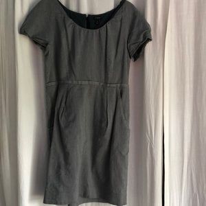 J. Crew Navy and White Striped Dress